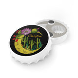 Bottle Opener with moon and cacti -Carefree