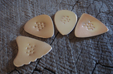 4 bronze guitar picks - non slip - playable