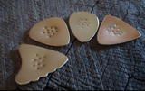 4 bronze guitar picks - non slip - playable