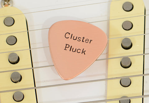 Copper Cluster Pluck Guitar Pick for the Befuddled Guitarist