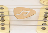 Beamed 8th Notes Bronze Guitar Pick with Musical Inspiration