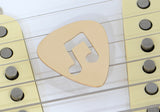 Beamed 8th Notes Bronze Guitar Pick with Musical Inspiration