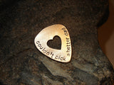 Could not pick a better dad bronze handmade guitar pick