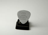 Pick Size Doesn't Matter Handmade Aluminum Guitar Pick