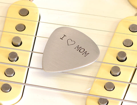 I love mom Guitar Pick for Special Moms and Mother’s Day