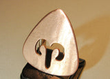 Copper Guitar Pick Handmade with Zodiac Sign