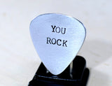 You rock aluminum guitar pick