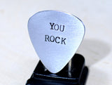 You rock aluminum guitar pick