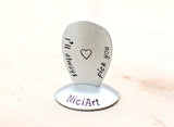 Teardrop Jazz Aluminum Guitar Pick with I'll Always Love You
