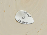 Teardrop Jazz Aluminum Guitar Pick with I'll Always Love You