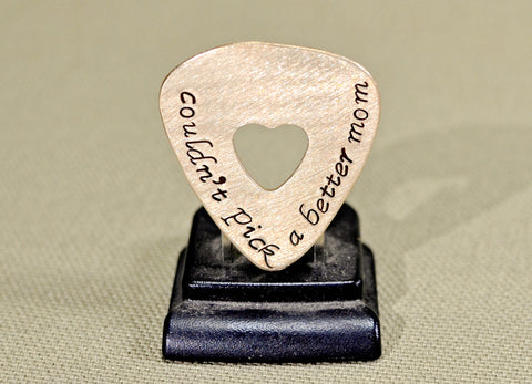 Could not pick a better mom bronze guitar pick