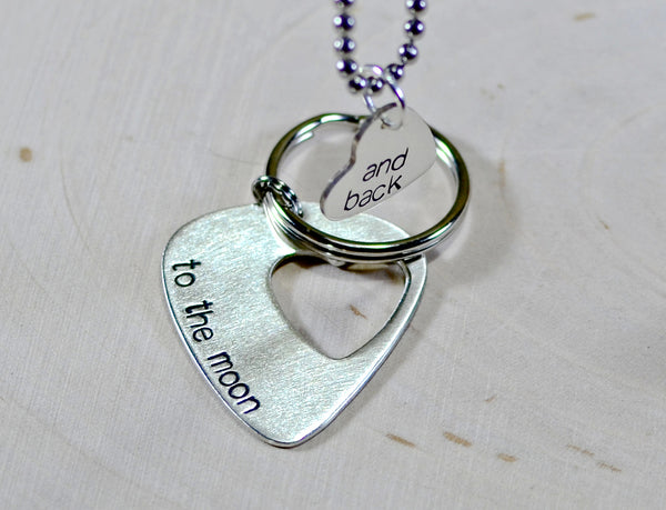 Keychain and hotsell necklace for couples