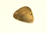 Go Pluck Yourself in Rustic Style with this Brass Guitar Pick