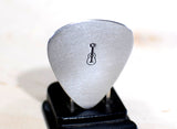 Guitar pick handmade in aluminum for some serious picking
