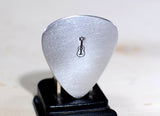 Guitar pick handmade in aluminum for some serious picking