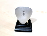 Guitar pick handmade in aluminum for some serious picking