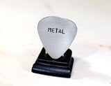 Guitar Pick Handmade from Aluminum for a Metal Head