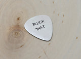 Pluck That Handmade Aluminum Guitar Pick