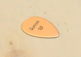 Copper Teardrop Guitar Pick for the Classy Lady Guitarist