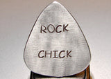 Guitar Pick for the Rock Chick Handmade from Aluminum