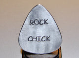 Guitar Pick for the Rock Chick Handmade from Aluminum