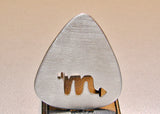 Aluminum Guitar Pick Handmade with Personalized Zodiac Sign