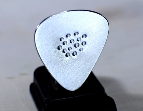 Guitar Pick for the Space Age Handmade from Aluminum