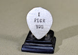 I pick you teardrop aluminum guitar pick