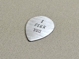 I pick you teardrop aluminum guitar pick