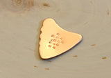 Copper Shark Fin Guitar Pick with Non-Slip Surface