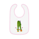 Baby Bib with cute cactus