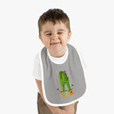 Baby Bib with cute cactus