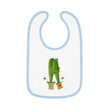 Baby Bib with cute cactus