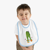 Baby Bib with cute cactus