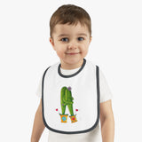 Baby Bib with cute cactus