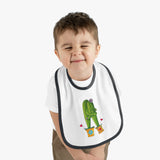 Baby Bib with cute cactus