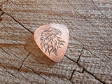 eagle copper guitar pick - playable