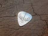 sterling silver guitar pick - playable with winged guitar