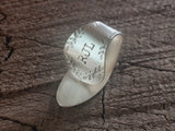 sterling silver thumb pick with your initials