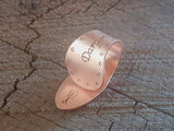 copper thumb pick with your custom name or custom saying