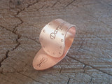 copper thumb pick with your custom name or custom saying