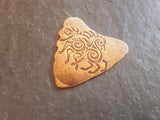 bronze shark tooth guitar pick with sleipnir - playable