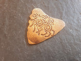 bronze shark tooth guitar pick with sleipnir - playable