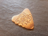 bronze shark tooth guitar pick with sleipnir - playable