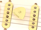 I love Dad Bronze Guitar Pick with Baby Feet