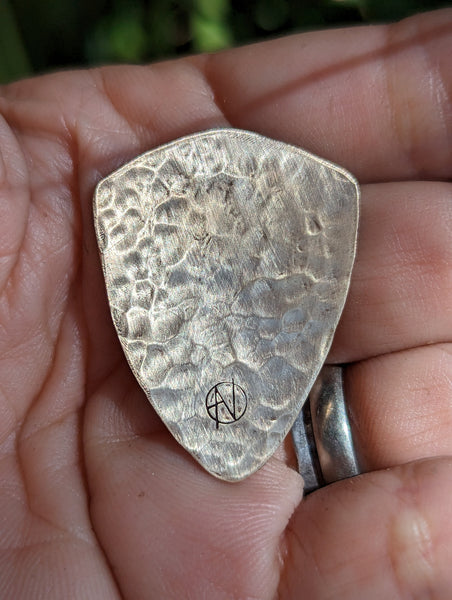 bronze shield shape with crystal moon phases - collectible pick - play ...