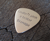 bronze guitar pick for Grandpa