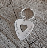 aluminum guitar pick keyring for your man - playable
