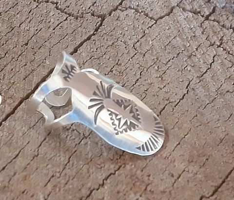 sterling silver finger pick - playable for banjo , ukulele and finger pick style playing
