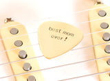 Guitar Pick for the Best Mom Ever in Bronze for Special Moms and Mother’s Day